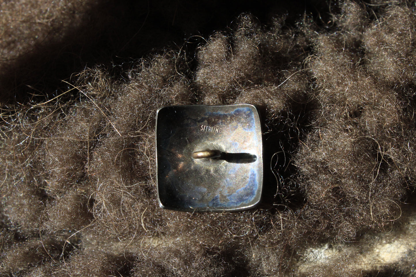 Pioneer - Leather Hat Band with Vintage Native American Button