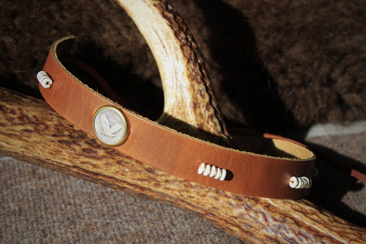 Standing Liberty Quarter - Leather Hat Band