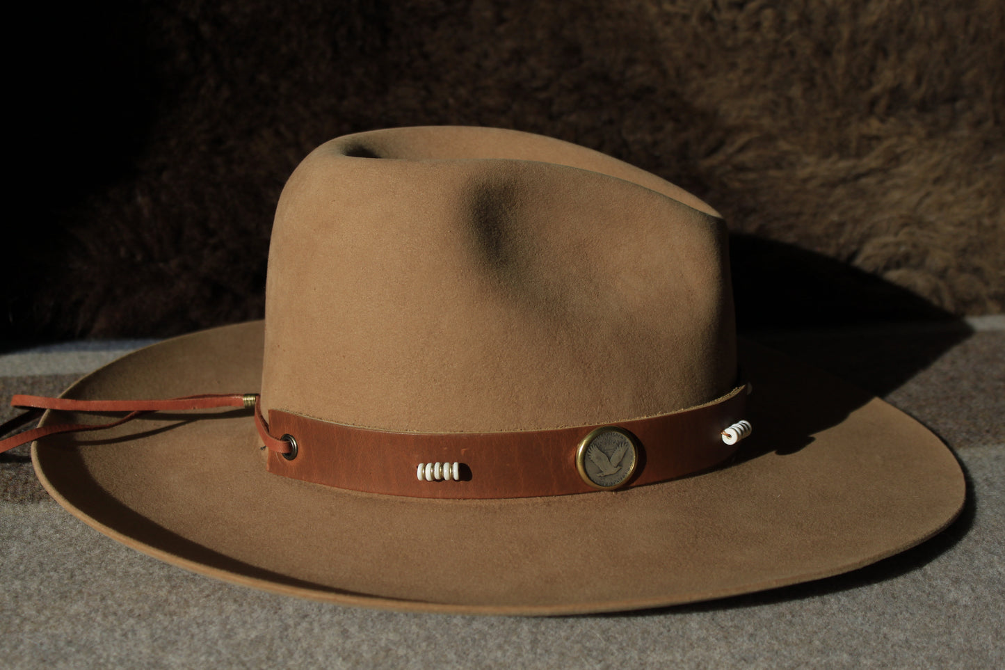 Standing Liberty Quarter - Leather Hat Band