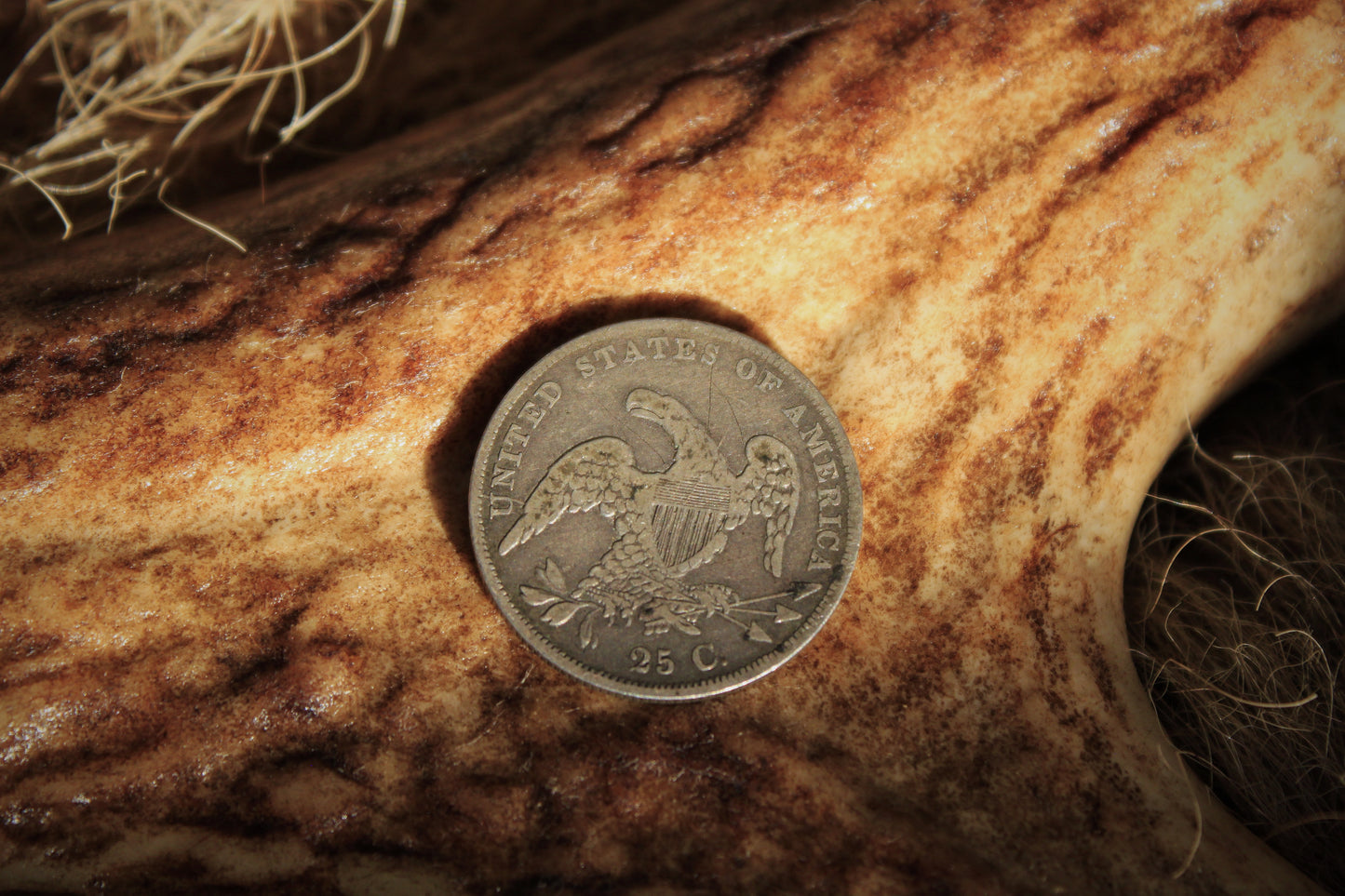 Capped Bust Quarter (1836) - Leather Hat Band