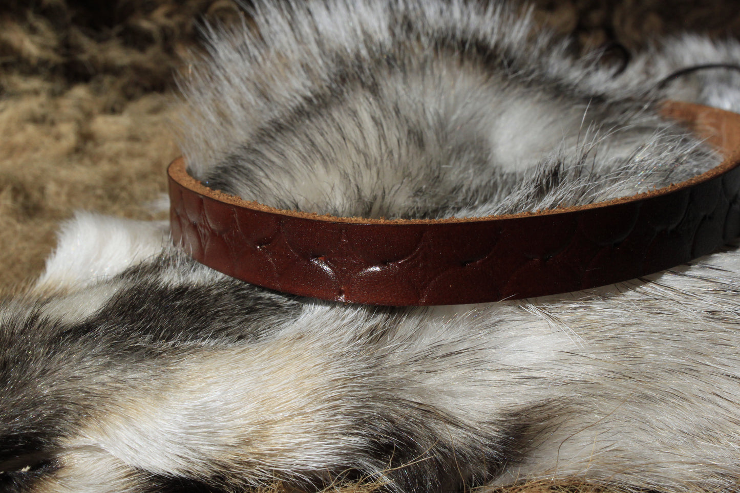 Leather Hat Band with Vintage Turquoise Concho Slide