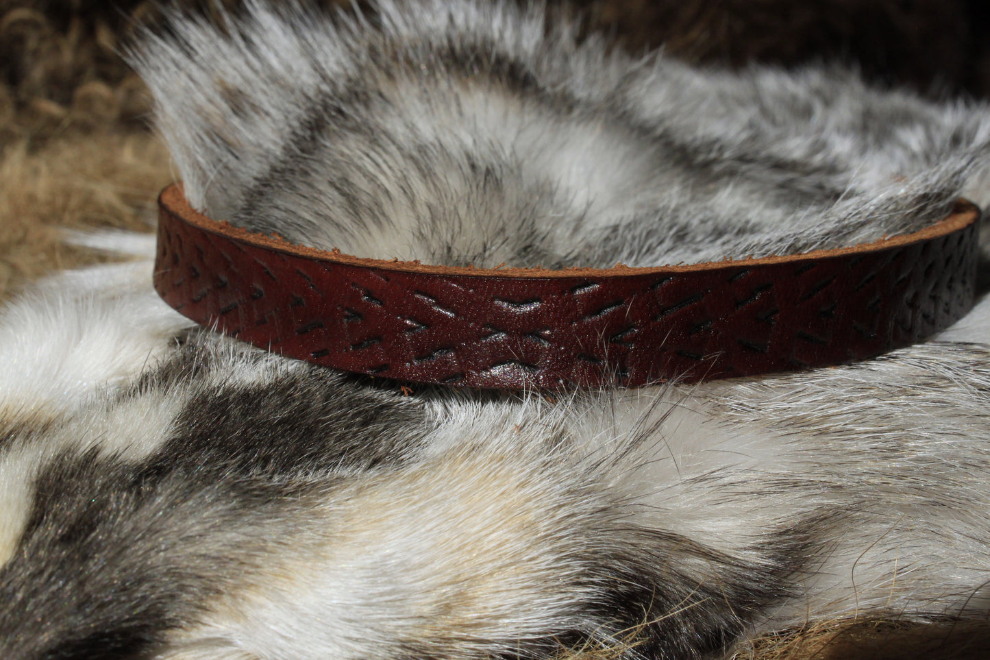 Leather Hat Band with Vintage Turquoise Concho Slide